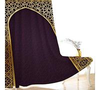 CLYDX Cortinas Opacas Estilo Arabe Tapestry de Dormitorio Moderno Térmicas Aislantes Luz para Habitación Suaves con Ojales 2 Paneles 110x215 cm