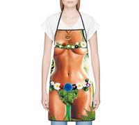 Clyhon 1 Piezas Delantal Divertido de Cocina Funny Cooking Sexy Apron Barbacoa Fiesta Delantal Barbacoa Fiesta Delantal para Mujeres