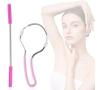 Clyhon 2 Piezas Depilador Facial de Muelle Depiladora Manual Herramientas de Depilación con Hilo de Rodillo de Vello de Resorte para Suministro de Eliminación de Vello Facial