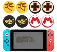 Clyhon 8 Pcs Tapones de Mando compatibles con Nintendo Switch Grip Joy con Grip Thumbstick Grip Switch Lite, Accesorios Thumb Grips Nintendo Switch Tapones para el Pulgar