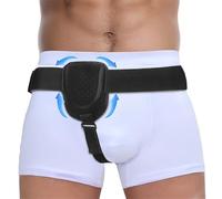Clyhon Cinturón de hernia para hombres y mujeres, lado izquierdo o derecho, soporte para el dolor inguinal, correa de cintura ajustable y cómoda, protector de hernia