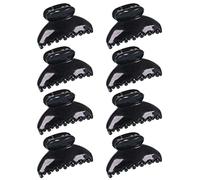 Clyhon Pinzas Pelo, Clips de Garra Pelo, 8 Piezas Mini Clips para el Cabello, Horquillas Plásticas, Accesorios de Cabello para Mujere,negro