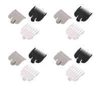 Clyictz 12 piezas de peine de límite universal para cortar el pelo, herramientas de corte de pelo, calibrador eléctrico de 1,5 mm, 3 mm, 4,5 mm