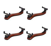 Clyictz 4 soportes de hombro para violín profesionales 3/4 4/4 ajustables de madera de arce para violín, accesorios de piezas de violín