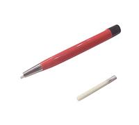 Clyictz Herramienta de pulido de arañazos para eliminar el óxido, herramienta de reparación de piezas de reloj con recambio de cepillo de fibra, rosso, A