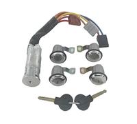 Clynex 9170G3 252522 CILINDRO DE CERRADURA PUERTA IZQUIERDA DERECHA CON 2 LLAVES, for Citroen, BERLINGO XSARA PICASSO, for Peugeot,para Partner, Bloqueo del interruptor de encendido(BLACK 5PCS SET)