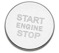 Clynex Anillo adhesivo for coche, funda for botón de arranque y parada de motor automático, for, A6 B8 A6L Q5 8R A4 C7 B9 A7 BT 2018 Cubierta del botón de arranque y parada