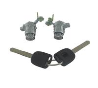 Clynex BARRIL DE CERRADURA PUERTA DELANTERA IZQUIERDA DERECHA for CRV 2002-2006 ELEMENT 2003-2011 Bloqueo del interruptor de encendido(BLACK L-R 2pcs)