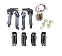 Clynex Brazo de motor 1CW 1CCW con palas hélice engranaje, for SG907pro XIL 012Pro RC Quadcopter Drone Repuestos Kit de reparación de reemplazo de brazo de drone