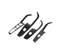 Clynex Cubierta del reposabrazos de la ventana de la puerta, moldura del panel del interruptor, for Hyundai, Ix35 2018 2019, accesorios de decoración del automóvil, fibra de carbono solo compatible co