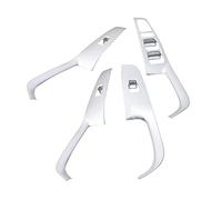 Clynex Cubierta del reposabrazos de la ventana de la puerta, moldura embellecedora del panel del interruptor, for Hyundai, Ix35 2018 2019, accesorios de coche ABS solo aptos for el volante a la izquie