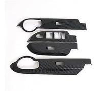 Clynex Cubierta del reposabrazos de la ventana de la puerta Panel de interruptores Accesorios del automóvil Fibra de carbono, for Toyota, RUSH F800 F850 2017 2018 2019 Solo apto for volante a la izqui