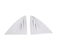 Clynex Decoración de persianas de Coche, alerón de Ventana Triangular Trasero, Cubierta de Obturador, Accesorios deflectores, for Tesla, Modelo 3 Rejilla para Ventana Trasera de Coche(Silver)