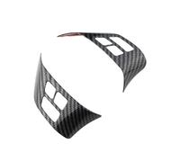 Clynex Embellecedor adhesivo de la cubierta del marco del botón del interruptor del volante de fibra de carbono, for, for X1 E84 3 Series E90 2010 Vinilo decorativo para volante(2Pcs)