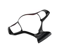 Clynex Embellecedor de la cubierta del botón del panel del volante de fibra de carbono, for BYD, for Atto3 Atto 3 2022 2023 Vinilo decorativo para volante