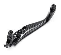 Clynex Embellecedor de la cubierta del interruptor ventana manija interior fibra carbono puerta coche, for, Serie 5 G30 G31 G38 F90 2017-2021 Manija de puerta interior del coche(BLACK Front Left)