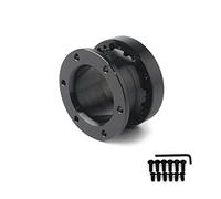 Clynex Espaciador de cubo volante Universal 12/51/76/101 Mm Kit jefe adaptador espaciador negro Kit adaptador de cubo de volante(FXP-DG51)