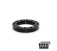 Clynex Espaciador de cubo volante Universal 12/51/76/101 MM, Kit jefe, espaciador adaptador negro Kit adaptador de cubo de volante(12MM)