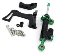 Clynex For Dualtron, for Thunder, 2 ll Scooter Eléctrico estabilizador Amortiguador Kit Accesorios antivibración dirección Anti-Jitter Amortiguador de dirección para Scooter(Black Black Green Set)