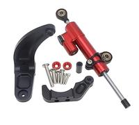 Clynex For Dualtron, for Thunder, 3 DT3, Scooter Eléctrico dirección Ajustable estabilizar Soporte de Amortiguador Kit Accesorios Amortiguador de dirección para Scooter(Black 1)