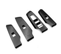 Clynex For Mitsubishi, Outlander 2022+, cubierta de interruptor de botón de elevación de vidrio for ventana de fibra de carbono, Panel embellecedor de reposabrazos de puerta RHD Panel de moldura del i