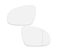 Clynex For VW, for Golf R32 GTI Vidrio de Espejo calefactado con Placa de Respaldo Vidrio de Espejo retrovisor Lateral 2005 2006 2007 2008 2009 2010 Cristal de Espejo retrovisor(1pair)
