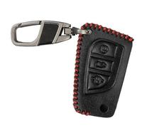 Clynex Funda for Llave de Coche de PU de 3 Botones, for Toyota, Corolla, Avensis Verso Yaris Aygo Rav 4 C HR Auris TC Series Funda for Llavero Protector de Carcasa Funda para Llave de Coche
