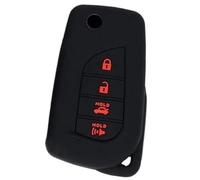 Clynex Funda for mando a distancia de coche de 4 botones, for Toyota, Corolla, Camry 2022 2021, funda protectora de silicona for mando a distancia, for anillo de cadena inteligente sin llave Funda par