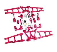 Clynex Juego Completo de Piezas de chasis de aleación de Aluminio Slash 4X4, Kit de Piezas de chasis Mejorado de Metal 1/10 RC Car, for Traxxas, Slash 4X4 Truck Car Amortiguador para Coche RC
