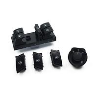 Clynex Juego de 5 uds. De botón interruptor espejo lateral ventana eléctrica, for Skoda, Octavia, MK2 II 1Z 1Z0 959 858B 1Z1959565A Interruptor de ajuste del espejo lateral