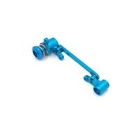 Clynex Juego de componentes de dirección de Metal mejorados 1/12, for WLtoys, repuestos de Coche RC 4WD 124018 124019-1268 Azul Amortiguador para Coche RC(1268 Metal Blue)