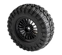 Clynex Juego de Ruedas de 108 mm con neumáticos de Goma RC 4WD for Escalada axial en Roca RC Rim04-7006L Neumáticos para Coches RC(Rim04H-7006L)