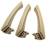 Clynex Juego de tiradores puerta interior coche LHD RHD, for, Serie 3 E90 E91 E92 316 318 320 325 328i 2004-2012 Manija de puerta interior del coche(Beige)
