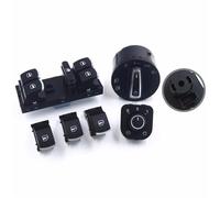 Clynex Kit de botón interruptor ventana faro espejo lateral, Passat B6 CC, Golf MK6, Jetta 5ND959857 Interruptor de ajuste del espejo lateral(2)