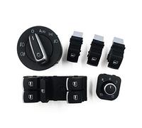 Clynex Kit de botón interruptor ventana faro espejo lateral, Passat B6 CC, Golf MK6, Jetta 5ND959857 Interruptor de ajuste del espejo lateral(1)