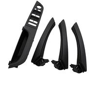 Clynex LHD - Juego completo de manija puerta interior for reposabrazos izquierda del conductor, repuesto for, Serie 3 E90 E91 2004-2012 Manija de puerta interior del coche(BLACK B2 Black)