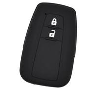 Clynex Llavero de Coche de 2 Botones, for Toyota, C-HR Prius 2016-2018, Funda Protectora de Silicona for Control Remoto sin Llave, Soporte de Piel Funda para Llave de Coche