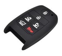 Clynex Llavero de Coche de 6 Botones, for Kia, Sedona Grand Carnival 2015-2018, Funda Protectora de Silicona for Mando a Distancia de Coche Funda para Llave de Coche