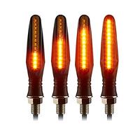 Clynex Luz de señal giro E11, flecha, relé luz motocicleta, señales, indicadores intermitentes for, luces Intermitentes para motocicleta(Mode B- 4PCS)