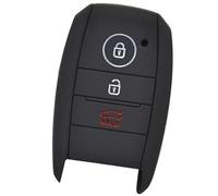 Clynex Mando a Distancia de Coche de 3 Botones, for Kia, Rio Ceed Soul Sportage, Sorento, Carens Picanto, Funda de Silicona for Mando a Distancia, Soporte de Piel Funda para Llave de Coche