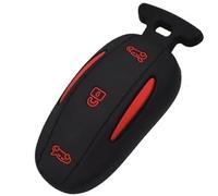Clynex Mando a distancia de coche, for Tesla, modelo X 2016-2019, funda de silicona for mando a distancia, funda for mando a distancia, funda for chaqueta de piel, protector for llave de coche Funda p