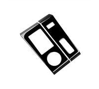 Clynex Panel de control de panel de cambio de marchas central negro brillante for coche, 2 uds., pegatina de modificación interior, for Mitsubishi, Outlander 2022-2023 RHD Panel de moldura del interru