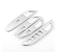 Clynex Panel de interruptor de ventana de puerta, cubierta embellecedora de reposabrazos, decoración cromada, for Mitsubishi, Outlander 2014 2015 2016 2017 2018 2019 Accesorios Panel de moldura del in