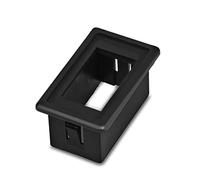 Clynex Panel de soporte for interruptor basculante coche, for barco, montaje panel, carcasa for, resistente al agua, color negro Zócalo del panel de interruptores marinos(As picture shown)