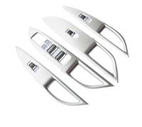 Clynex Pegatinas de diseño de automóvil, for Mitsubishi, Outlander 2013-2018 ABS Mate Interruptor de elevación de ventana Cubierta del reposabrazos Adornos Juego de 4 piezas C739 Volante a la izquierd