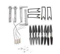 Clynex Protector de cuchillas hélice brazo, engranajes, piezas, motores, for dron RC E99 Pro Kit de reparación de reemplazo de brazo de drone(Grey)