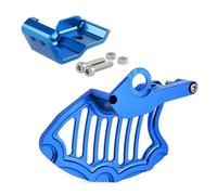 Clynex Protector de disco de freno delantero Protector de pata de horquilla derecha for EXC EXCF SX SXF XC XCF XCW XCFW Six Days TPI Factory Edition 2016-2021 Horquilla delantera para motocicleta(Blue