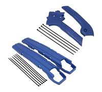 Clynex Protector del Marco del Brazo oscilante de la Motocicleta, Cubierta Protectora DRZ400 DRZ400S DRZ400SM DRZ 400 400S 400SM Protector de basculante para Motocicleta(Set Blue)