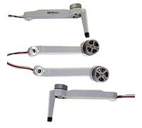 Clynex Repuestos for brazo de motor sin escobillas cuchillas hélice cuadricóptero, for dron RC con GPS SG108 DM001 L108 Brazo de repuesto para dron FPV(4pcs gray arm)