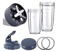 Clynex Repuestos for licuadoras NutriBullet, 600 W, 900 y PRO: cuchilla extractora, vasos grandes de 32 oz 24 Conjunto de cuchillas de repuesto para licuadora